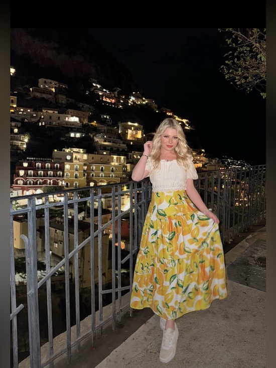 Dresses & Skirts - Tiered Lemon Skirt XS
